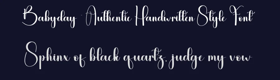Babyday – Authentic Handwritten Style Font by creativeletter — Script Handwritten Font — thumbnail 2