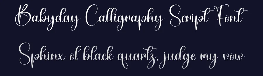 Babyday Calligraphy Script Font by creativeletter — Script Handwritten Font — thumbnail 2