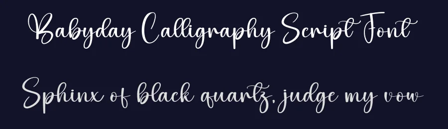 Babyday Calligraphy Script Font by creativeletter — Script Handwritten Font — thumbnail 2