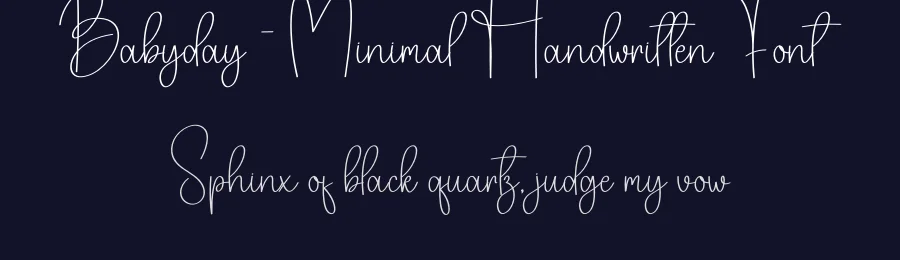 Babyday – Minimal Handwritten Font by creativeletter — Script Handwritten Font — thumbnail 2