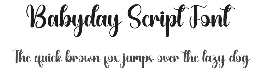 Babyday Script Font by creativeletter — Script Handwritten Font
