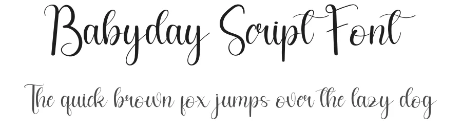 Babyday Script Font by andikastudio — Script Handwritten Font