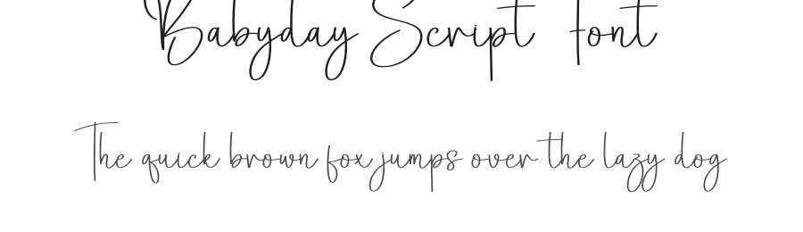 Babyday Script Font by andikastudio — Script Handwritten Font