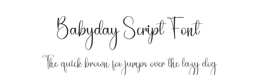 Babyday Script Font by freshtypeink — Script Handwritten Font