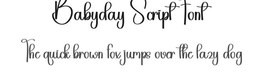 Babyday Script Font by andikastudio — Script Handwritten Font