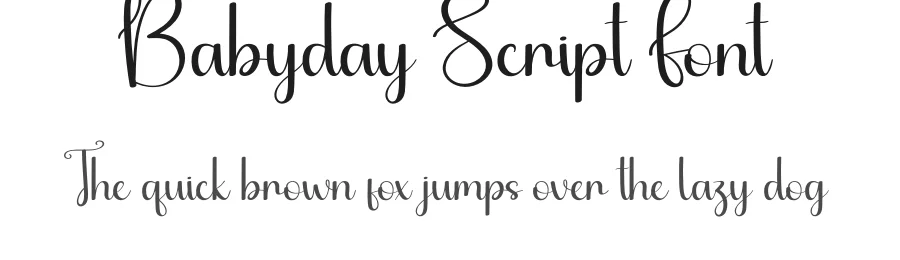 Babyday Script Font by andikastudio — Script Handwritten Font