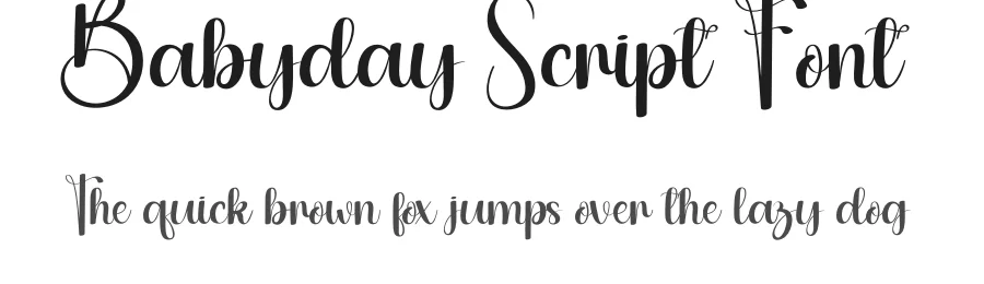 Babyday Script Font by andikastudio — Script Handwritten Font