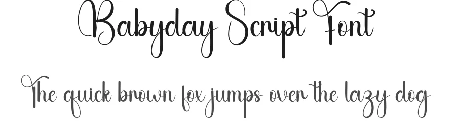 Babyday Script Font by andikastudio — Script Handwritten Font