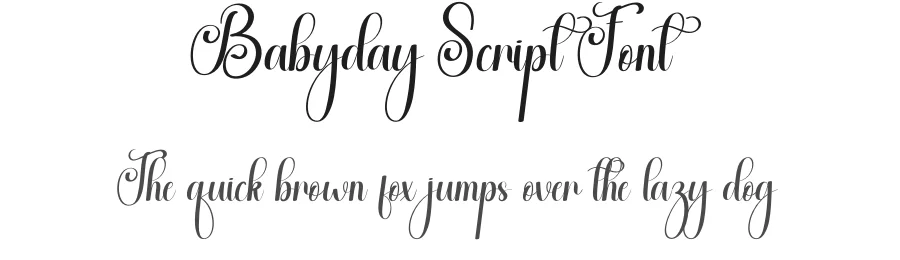 Babyday Script Font by andikastudio — Script Handwritten Font