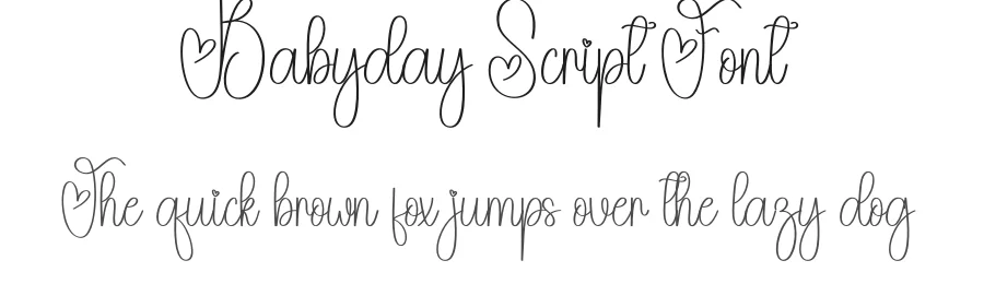 Babyday Script Font by andikastudio — Script Handwritten Font