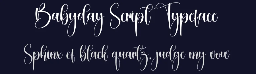 Babyday Script Typeface by creativeletter — Script Handwritten Font — thumbnail 2