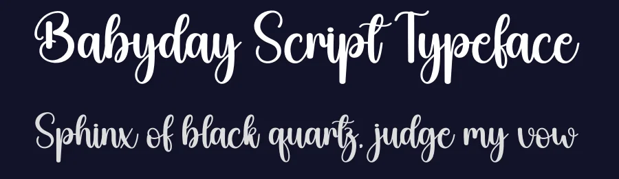 Babyday Script Typeface by creativeletter — Script Handwritten Font — thumbnail 2