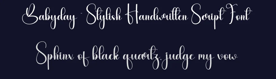 Babyday – Stylish Handwritten Script Font by creativeletter — Script Handwritten Font — thumbnail 2