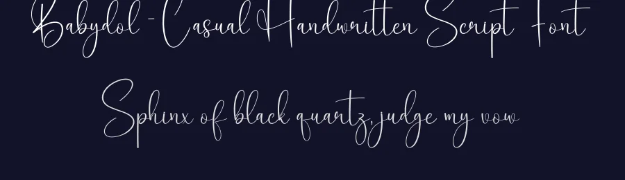 Babydol – Casual Handwritten Script Font by creativeletter — Script Handwritten Font — thumbnail 2