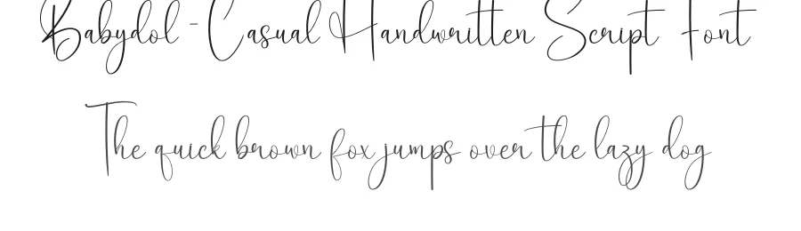Babydol – Casual Handwritten Script Font by creativeletter — Script Handwritten Font