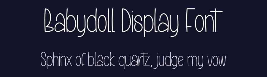 Babydoll Display Font by creativeletter — Display Font — thumbnail 2