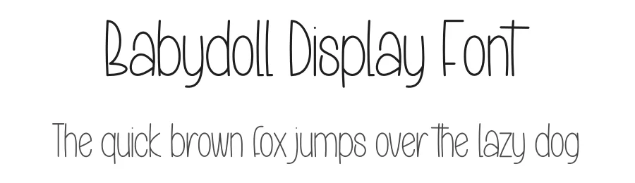 Babydoll Display Font by creativeletter — Display Font