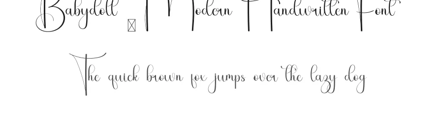 Babydoll – Modern Handwritten Font by inermediaSTUDIO — Script Handwritten Font