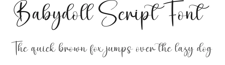 Babydoll Script Font by andikastudio — Script Handwritten Font