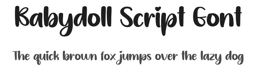 Babydoll Script Font by creativeletter — Script Handwritten Font