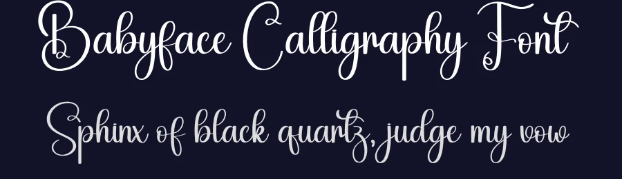 Babyface Calligraphy Font by creativeletter — Script Handwritten Font — thumbnail 2