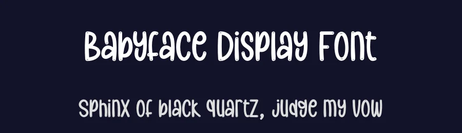 Babyface Display Font by creativeletter — Display Font — thumbnail 2