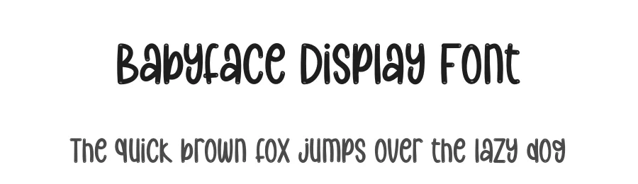 Babyface Display Font by creativeletter — Display Font