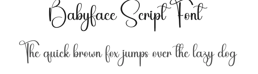 Babyface Script Font by creativeletter — Script Handwritten Font