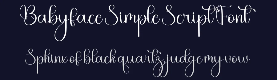 Babyface Simple Script Font by freshtypeink — Script Handwritten Font — thumbnail 2