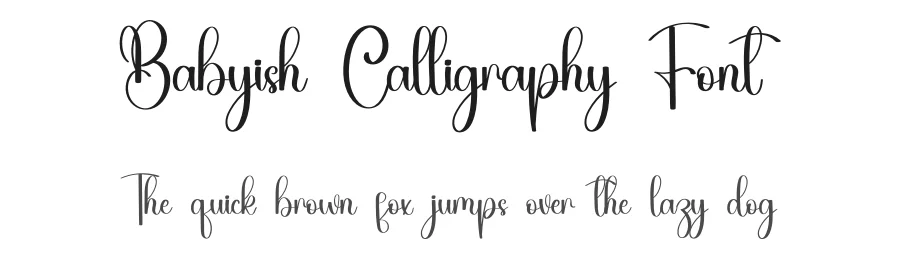 Babyish Calligraphy Font by inermediaSTUDIO — Script Handwritten Font