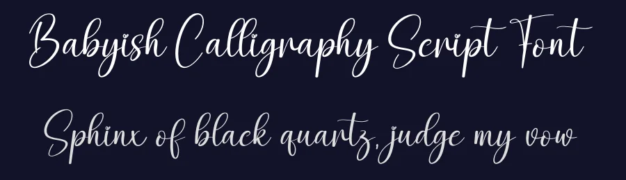 Babyish Calligraphy Script Font by creativeletter — Script Handwritten Font — thumbnail 2