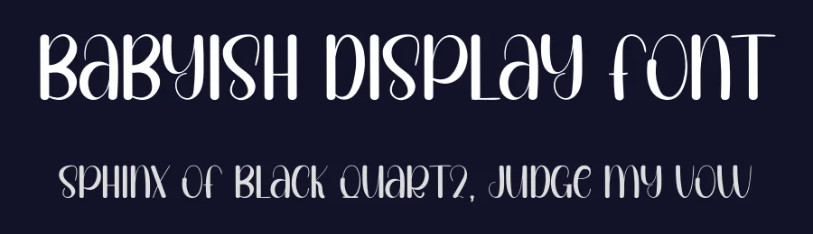 Babyish Display Font by inermediaSTUDIO — Display Font — thumbnail 2