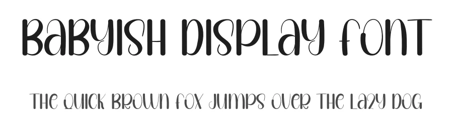 Babyish Display Font by inermediaSTUDIO — Display Font