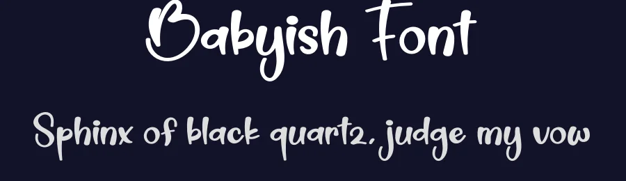 Babyish Font by creativeletter — Script Handwritten Font — thumbnail 2