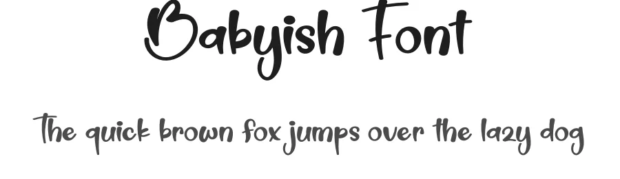 Babyish Font by creativeletter — Script Handwritten Font