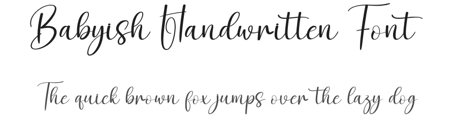 Babyish Handwritten Font by andikastudio — Script Handwritten Font