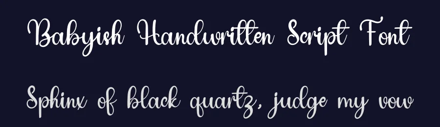 Babyish Handwritten Script Font by inermediaSTUDIO — Script Handwritten Font — thumbnail 2