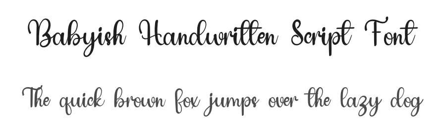 Babyish Handwritten Script Font by inermediaSTUDIO — Script Handwritten Font