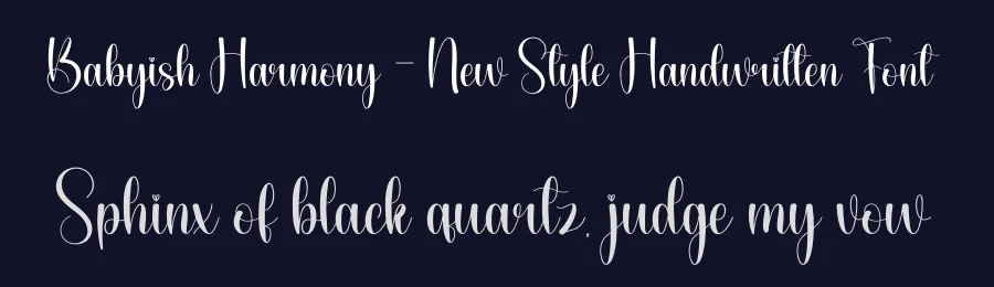 Babyish Harmony – New Style Handwritten Font by andikastudio — Script Handwritten Font — thumbnail 2