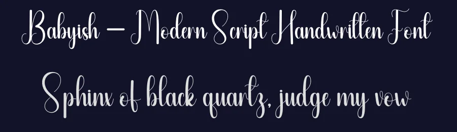 Babyish – Modern Script Handwritten Font by andikastudio — Script Handwritten Font — thumbnail 2