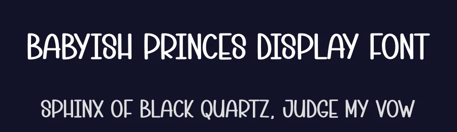 Babyish Princes Display Font by andikastudio — Display Font — thumbnail 2