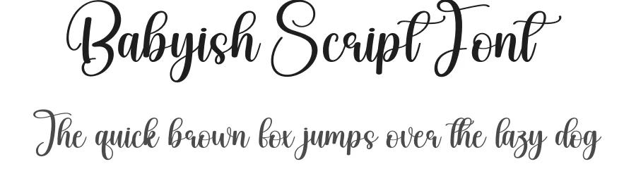 Babyish Script Font by creativeletter — Script Handwritten Font
