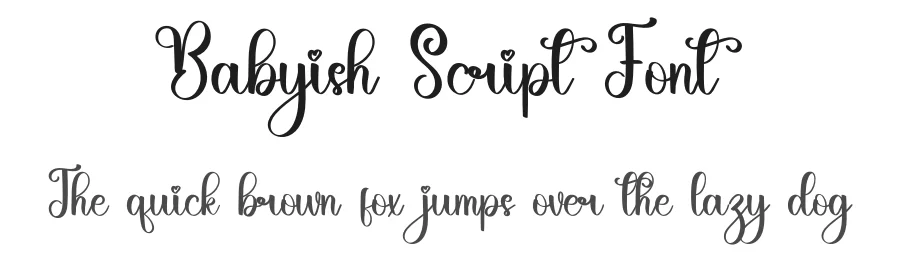 Babyish Script Font by inermediaSTUDIO — Script Handwritten Font