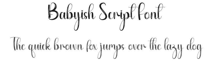 Babyish Script Font by andikastudio — Script Handwritten Font