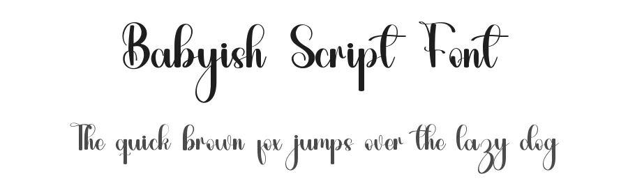 Babyish Script Font by inermediaSTUDIO — Script Handwritten Font