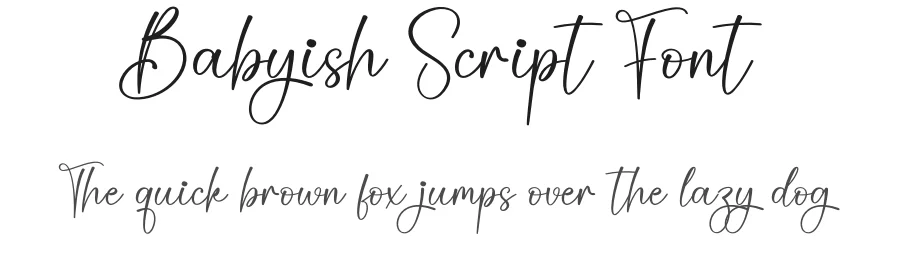 Babyish Script Font by creativeletter — Script Handwritten Font