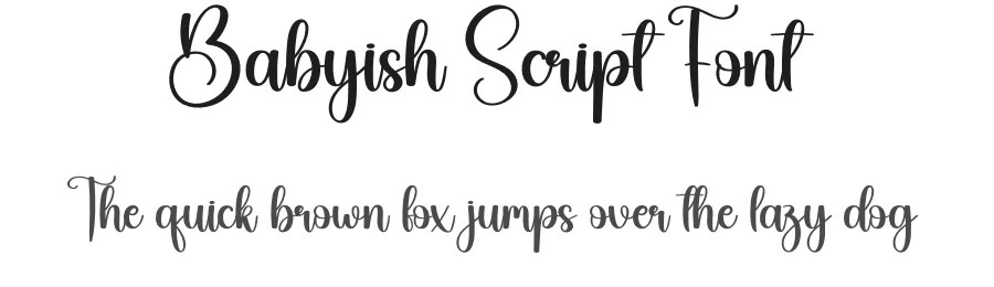 Babyish Script Font by creativeletter — Script Handwritten Font
