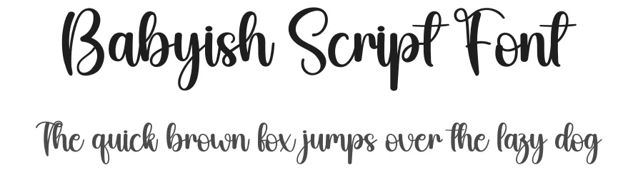 Babyish Script Font by andikastudio — Script Handwritten Font