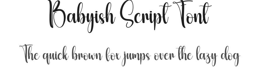 Babyish Script Font by creativeletter — Script Handwritten Font