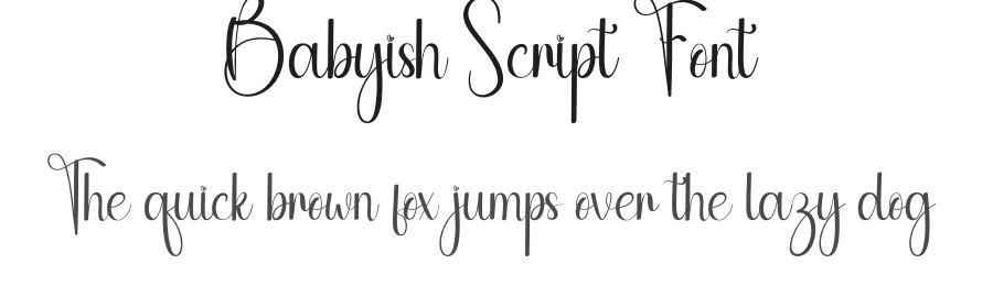 Babyish Script Font by andikastudio — Script Handwritten Font